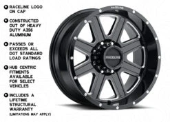 Raceline Hostage | Gloss Black Milled -Auto Parts Store raceline hostage wheel black milled 002 38443.1709442746