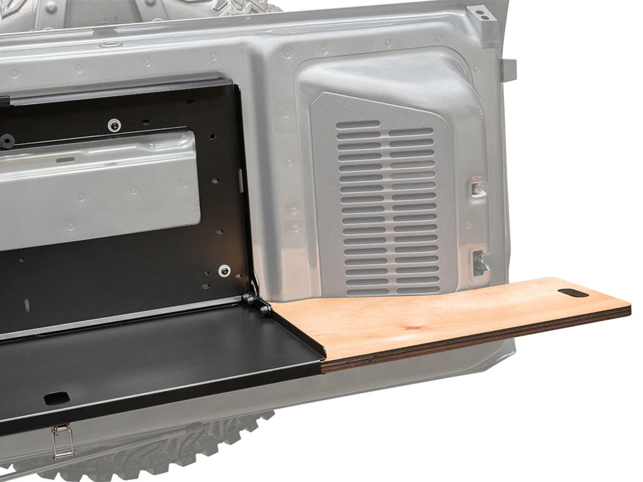 Front Runner Ford Bronco (2021-Current) Drop Down Tailgate Table - TBRA050 7 Front Runner Ford Bronco (2021-Current) Drop Down Tailgate Table - TBRA050 - Image 5