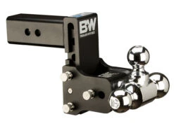 B & W Hitches 2.5 Model 8 Blk T&S Tri Ball - TS20048B