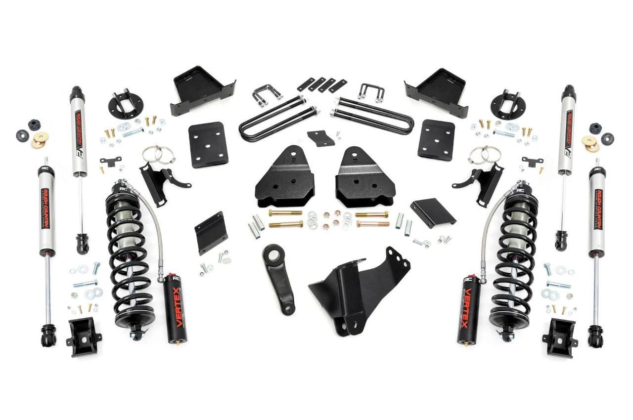 Rough Country 4.5 In. Lift Kit, OVLD, C/O V2 For Ford Super Duty 4WD 11-14 - 56358 3 Rough Country 4.5 In. Lift Kit, OVLD, C/O V2 For Ford Super Duty 4WD 11-14 - 56358